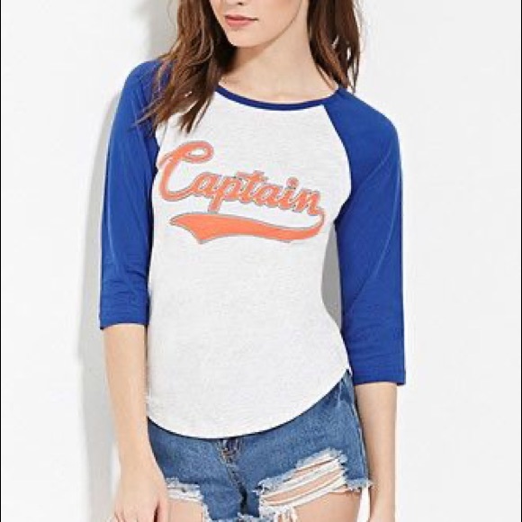 Forever21 “Captain” baseball tee - Picture 1 of 4